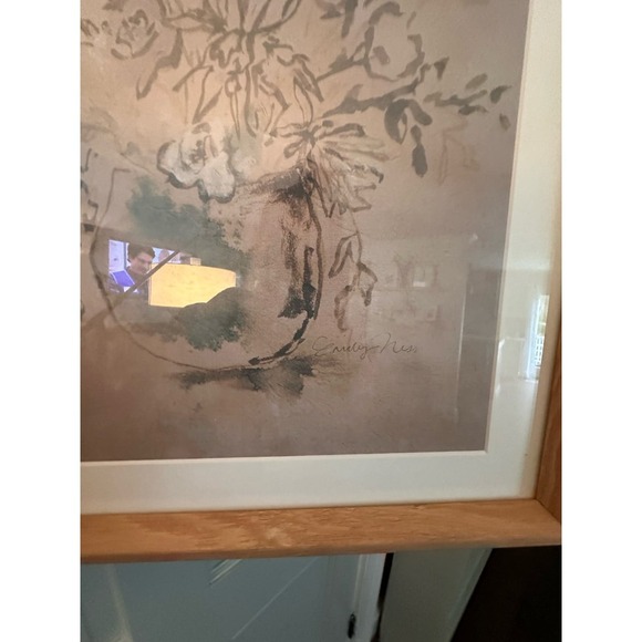 Beautiful floral picture in natural wood frame. - Picture 5 of 8